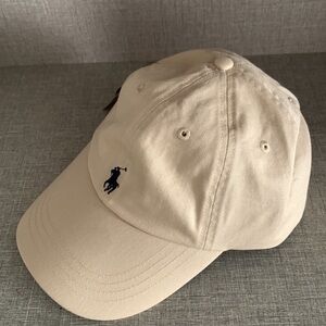 Polo by Ralph Lauren Cream Baseball Cap